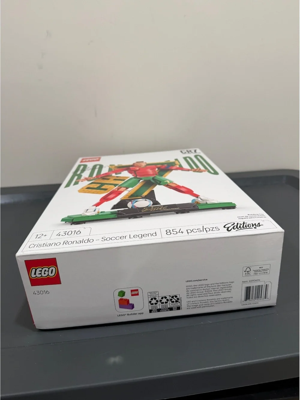 LEGO 43016 Cristiano Ronaldo CR7 Soccer Legend New Sealed FIFA World Cup 2026